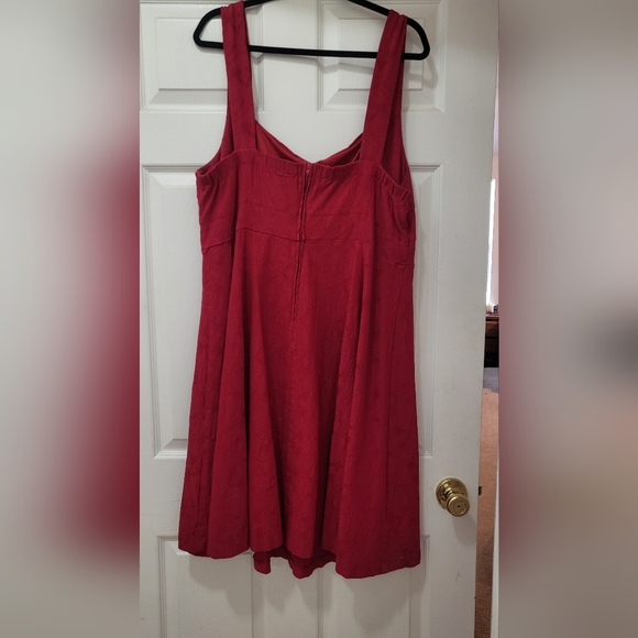 Size 20 red fit and flare dress by Torrid - Picture 4 of 6